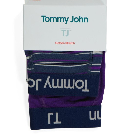 TOMMY JOHN 2pk Cotton Stretch Boxer Briefs choose size 4in inseam NEW