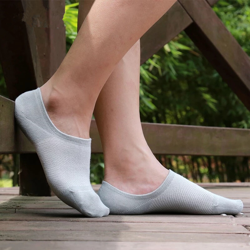 10Pack Men/Women Cotton Bamboo Socks No Show Ankle Low Cut Sport Nonslip Breathe