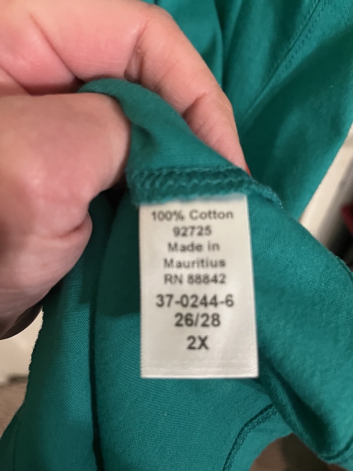 Roman’s Women’s T-Shirt Size 26 / 28 (Roman’s Sz 2X) Green, 100% Cotton