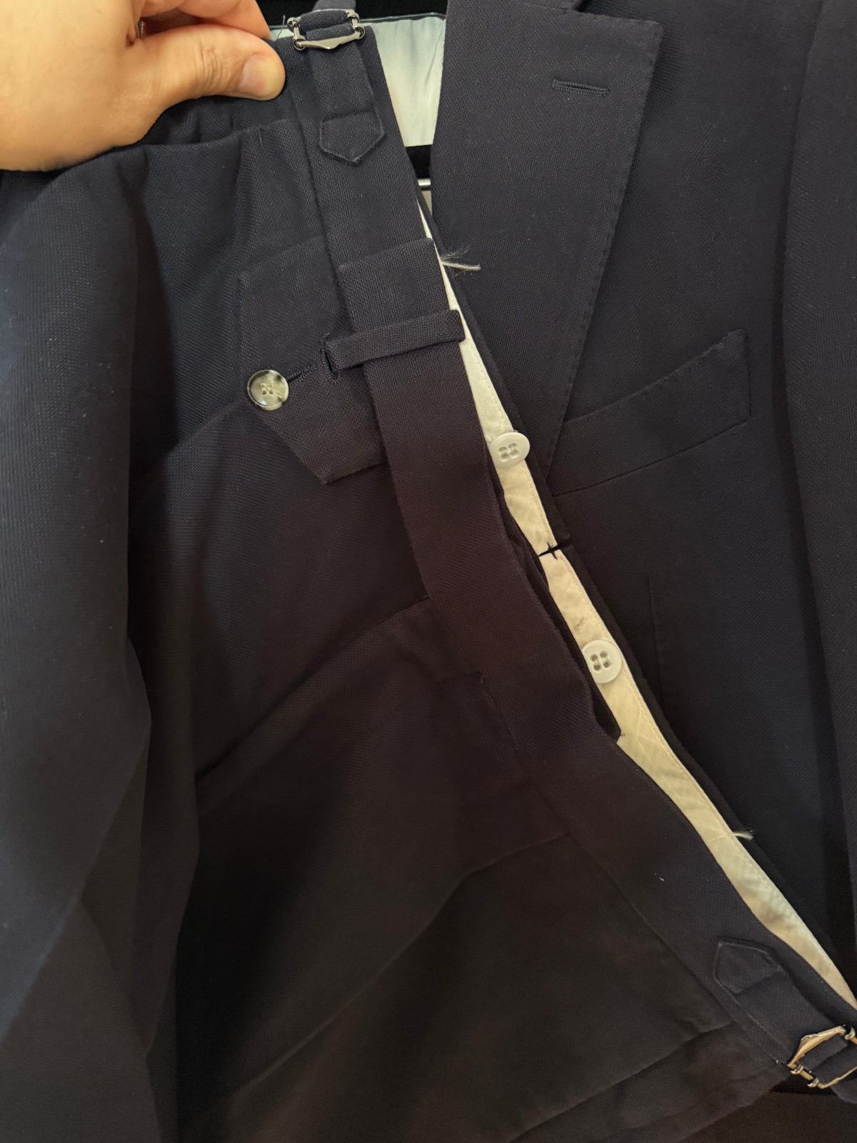 Suitsupply Navy 100% Cotton Havana Patch Suit P5987i-40R
