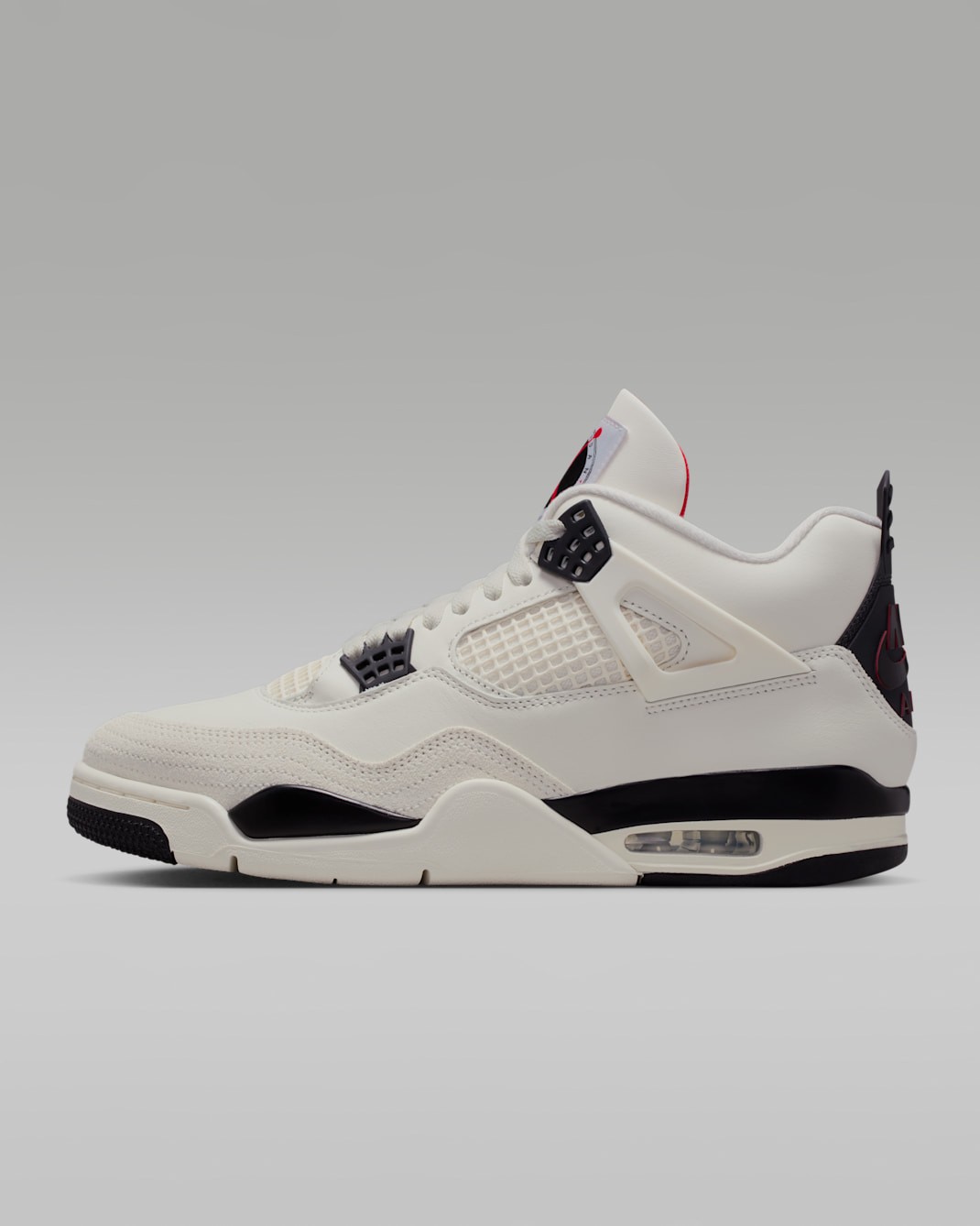 Nike Air Jordan 4 Retro OG FC Shoes Sail Black University Red IM4002-100 Men’s