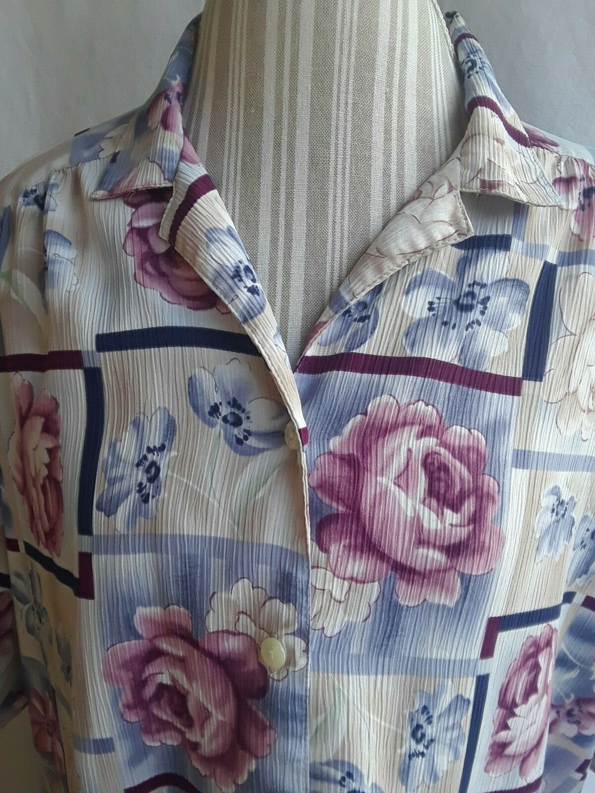 Allison Daley II size 22 woman’s button down shirt, short sleeves TA1-8
