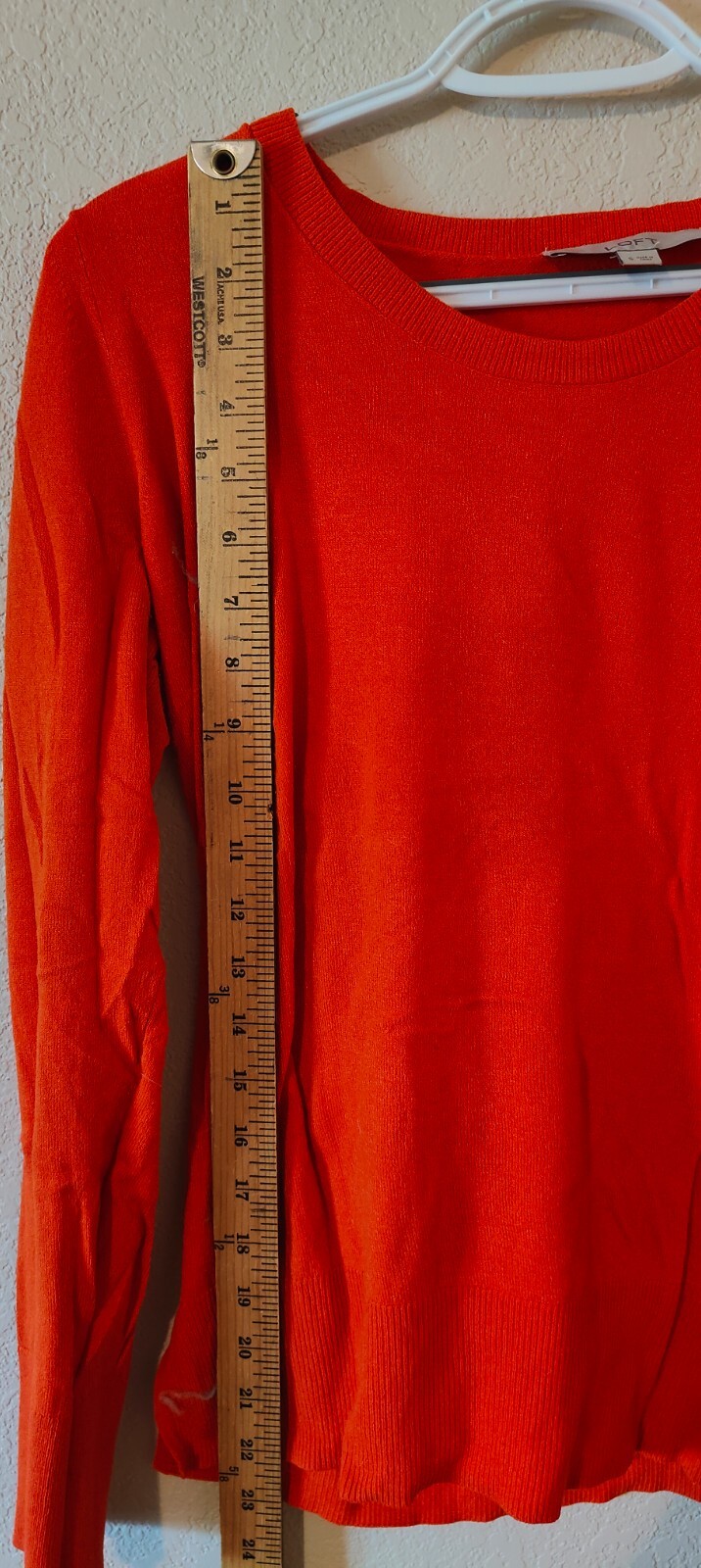 LOFT Women’s Orange Long Sleeve Medium Sizes In Photos Returns Accepted