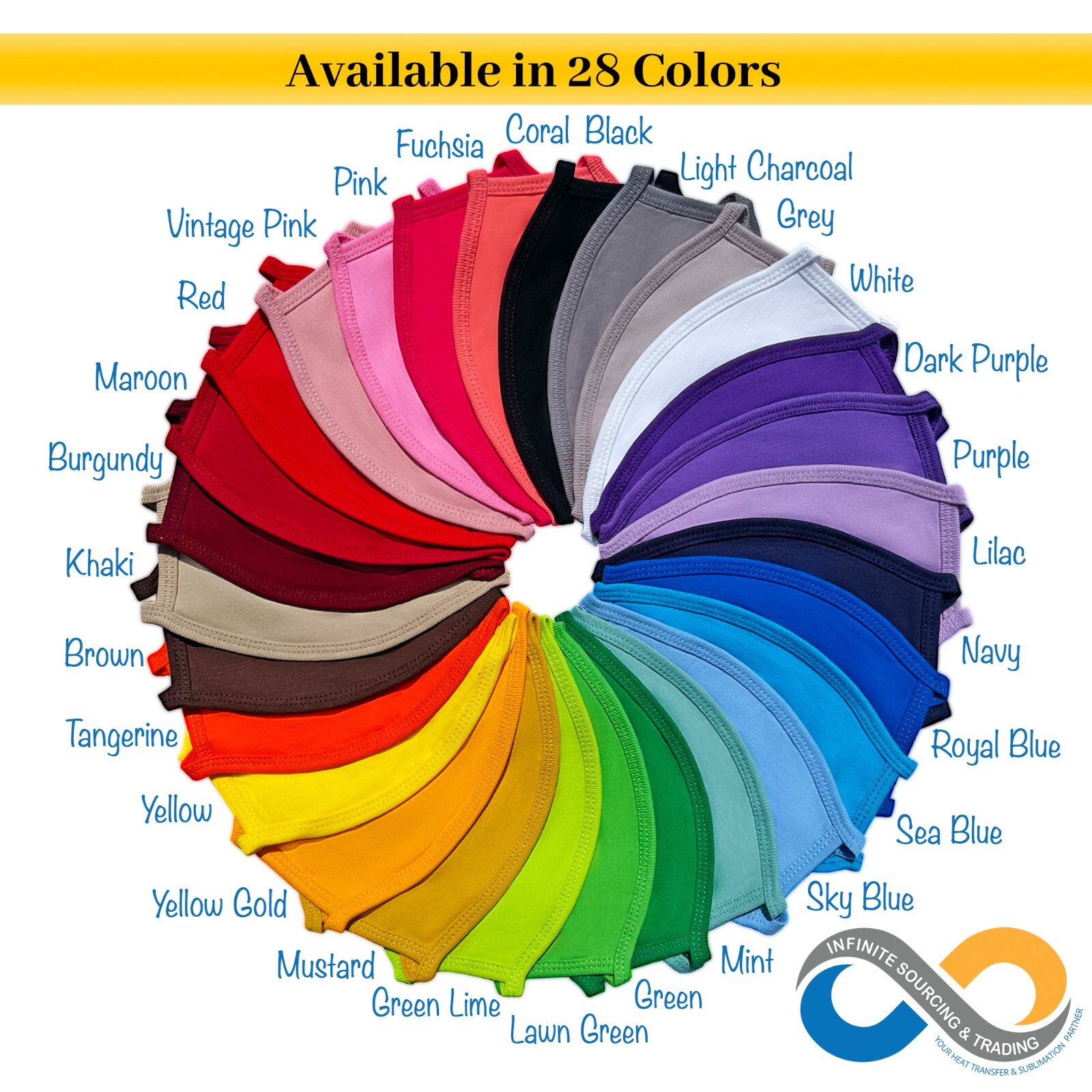 Cotton Face Mask, Reusable Fabric Mask, Blank Cloth Face Mask for Cricut & HTV