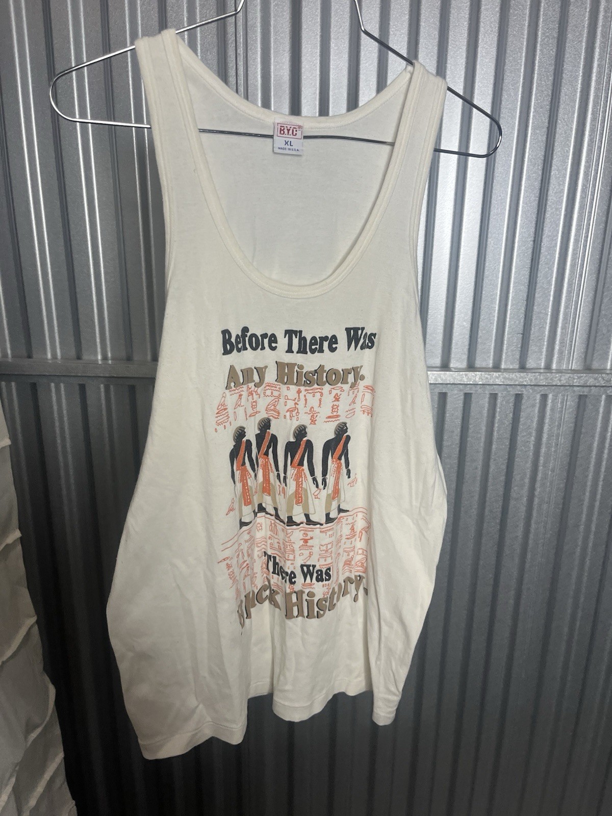 BYC Tank Top Egypt Men’s XL ‘Before There Was History There Was Black History’