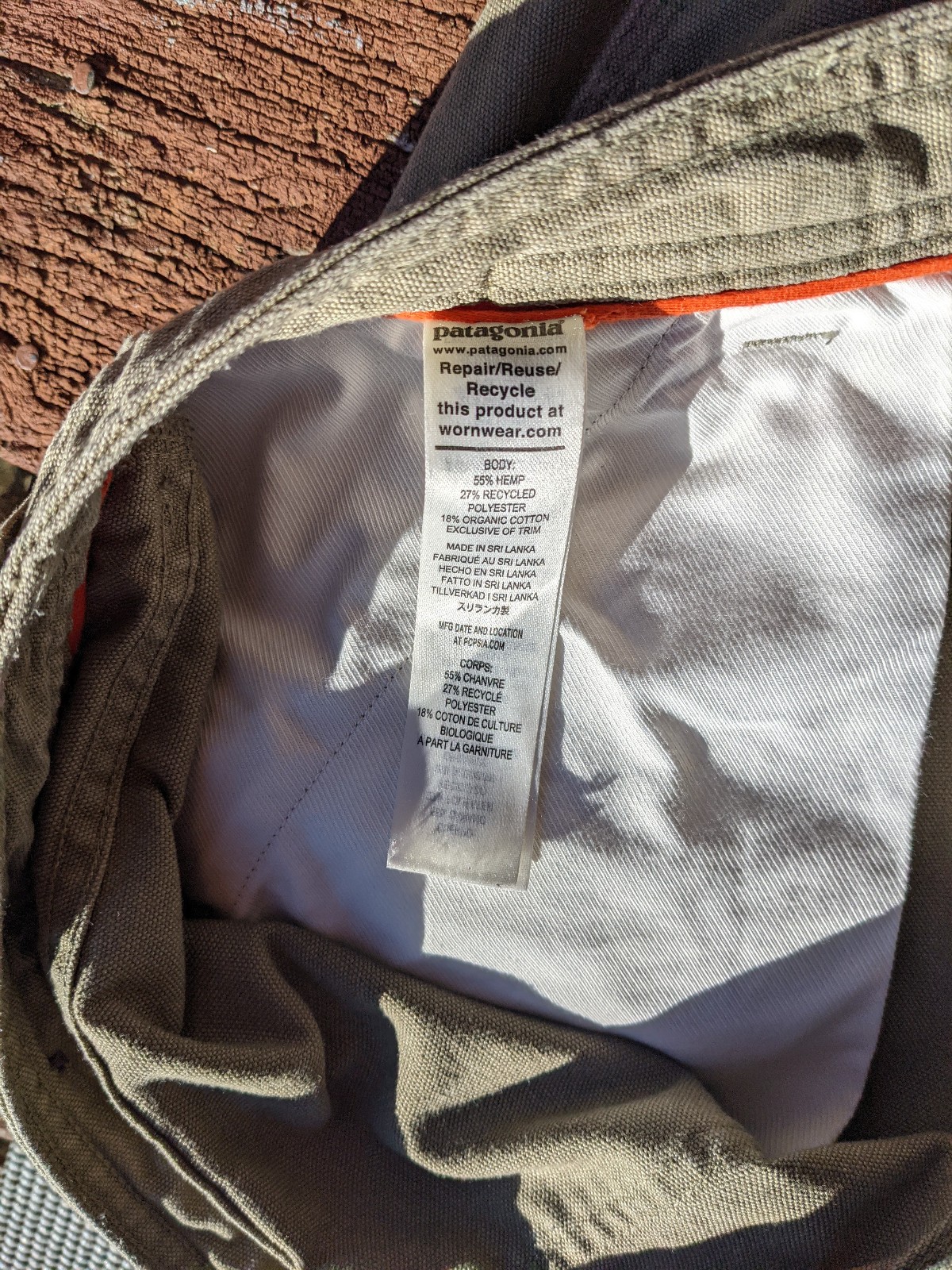 Patagonia all seasons double knee hemp canvas pants workwear women’s 18