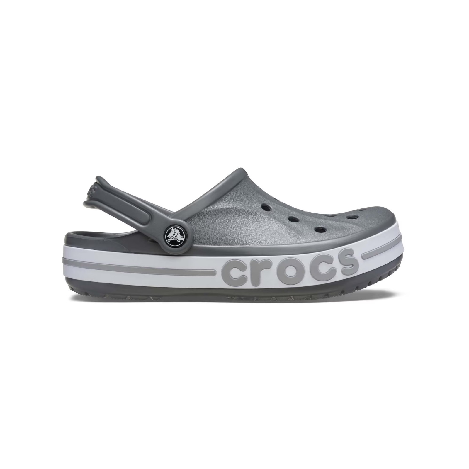 Crocs Unisex Bayaband Clog Men’s Women’s Comfortable, Slate Grey/Multi Size US