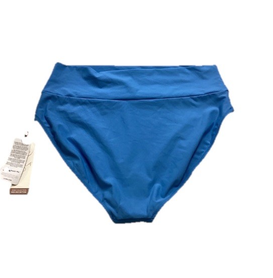 CALIA Women’s Wide Banded HR Bikini Bottom Sz. L NEW Tranquil Blue WSA15404SP25
