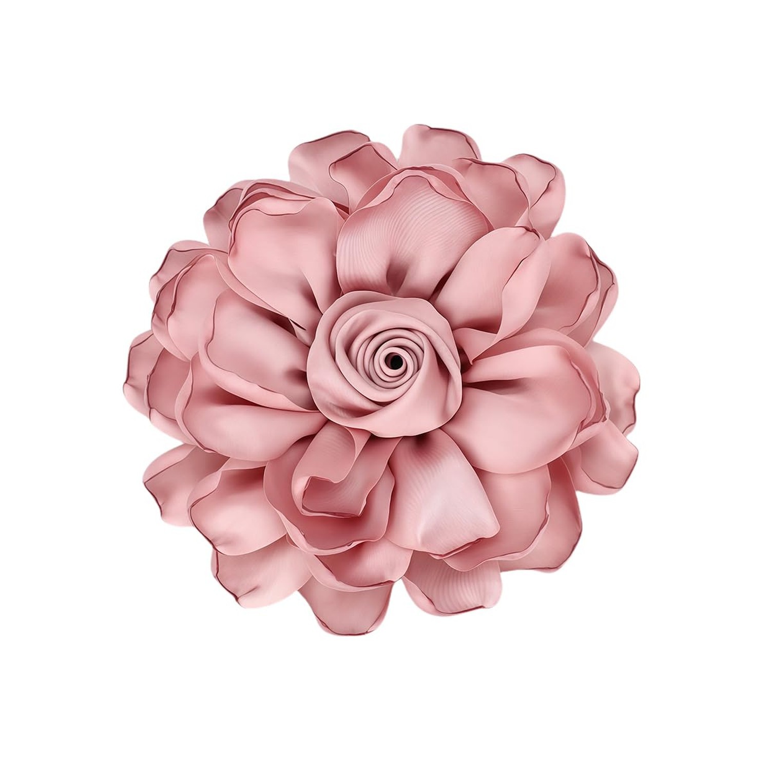 Extra Large Satin Fabric Flower Brooch for Women Elegant Rose Camellia Floral…