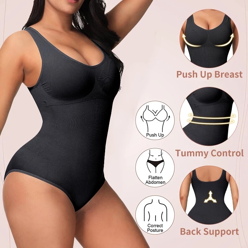 Women Slimming Bodysuits Shapewear Tummy Control Compression Full Body Shaper US