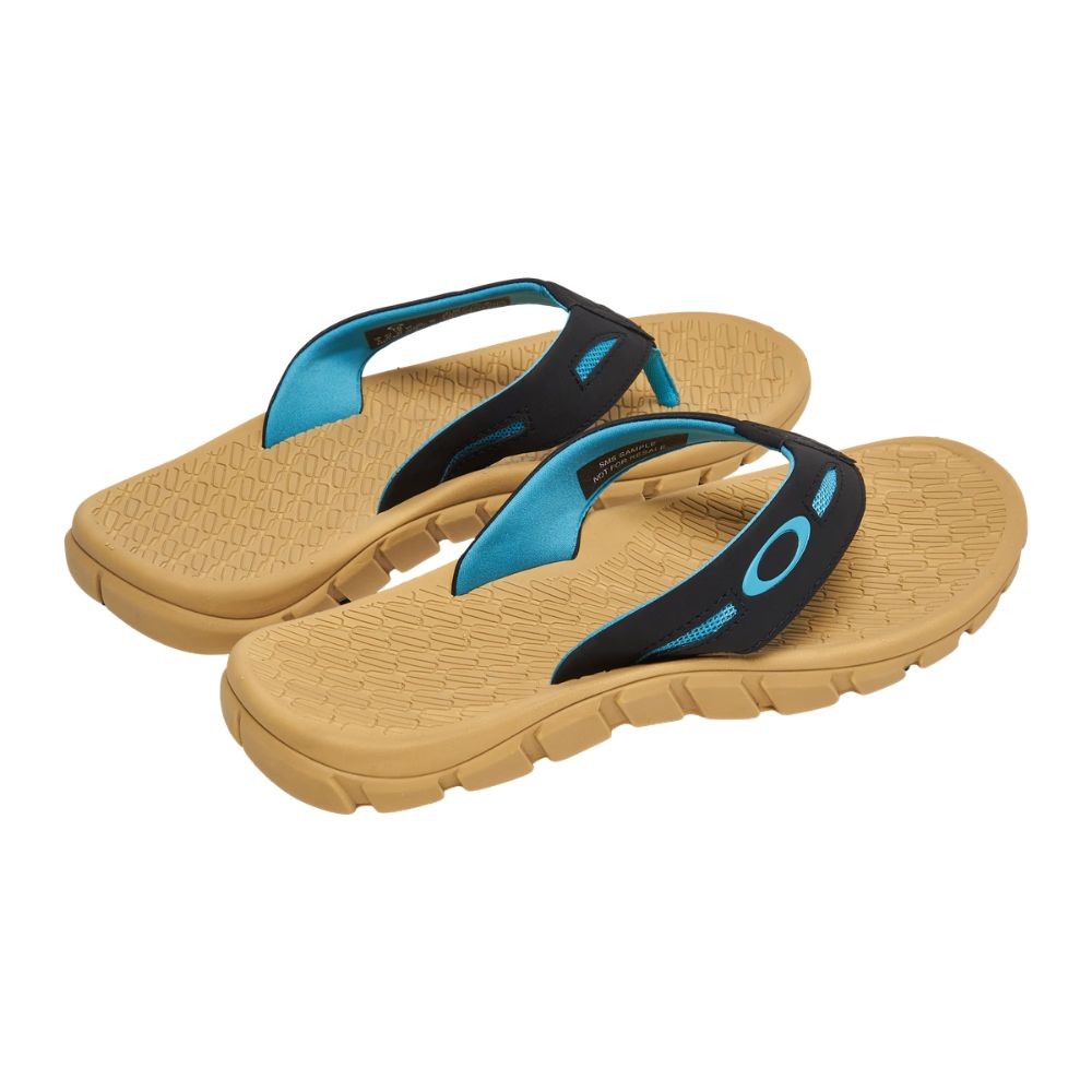 OAKLEY Mens Operative Sandal 2.0 Flip Flop – 13477-9N1 – Light Curry/Blackout