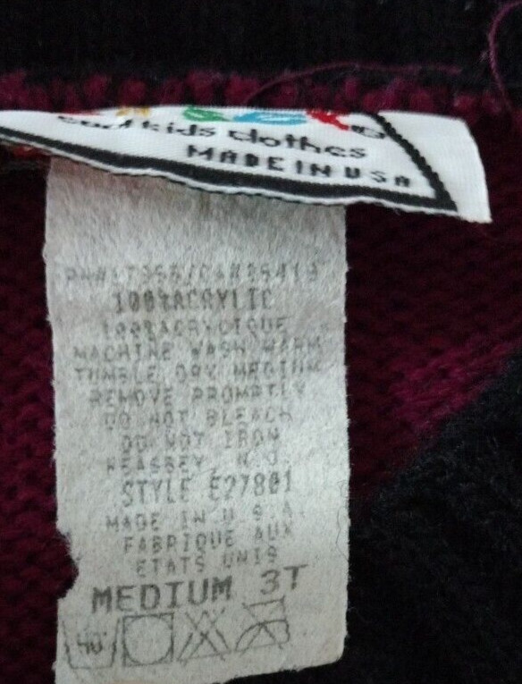 Jetset Cool Kids Girls Cardigan 3T Vintage Purple Dogs In Presents Gold Buttons