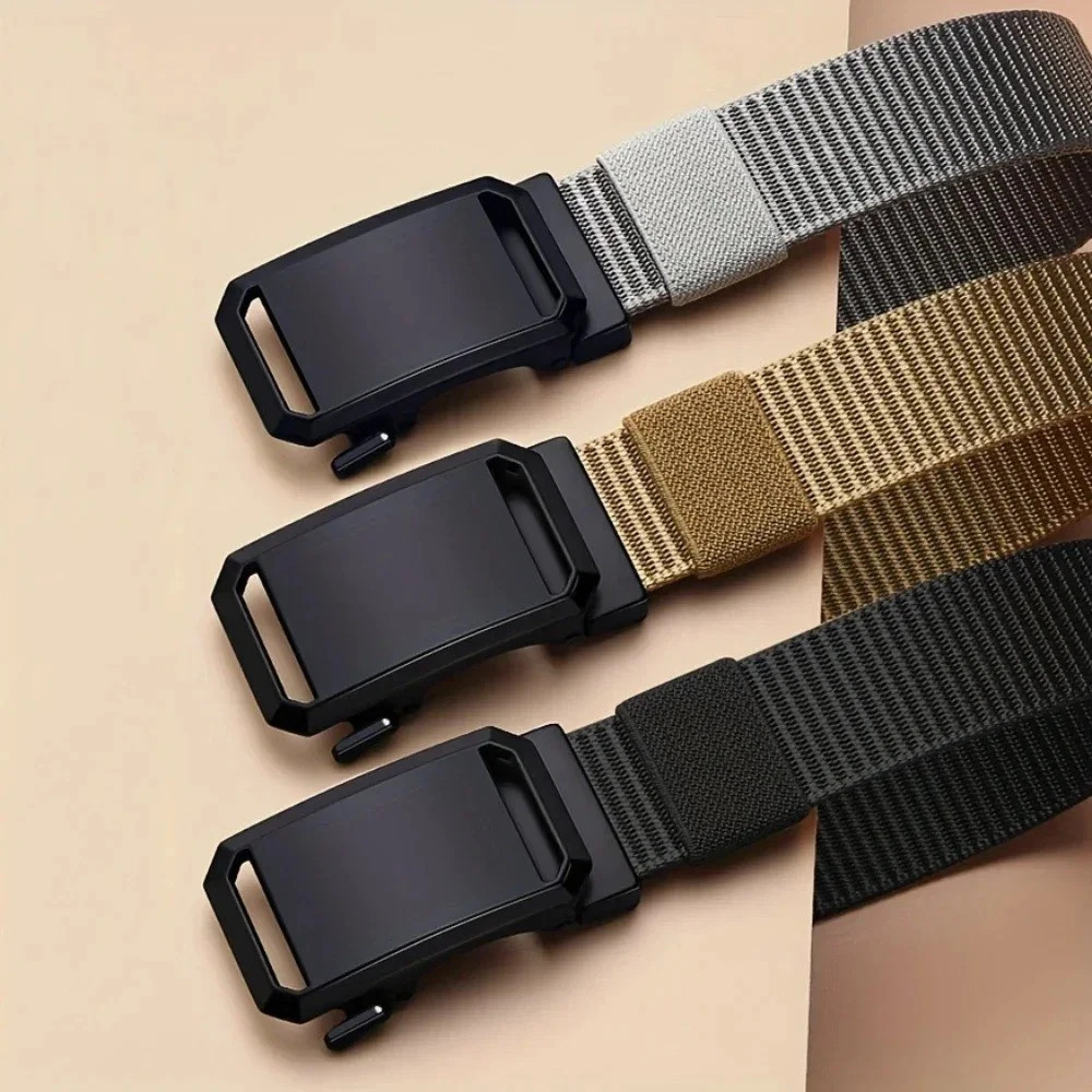 Men’s Stretch Belt Quick Release Belt Magnetic Buckle Elastic Webbing Outdoor