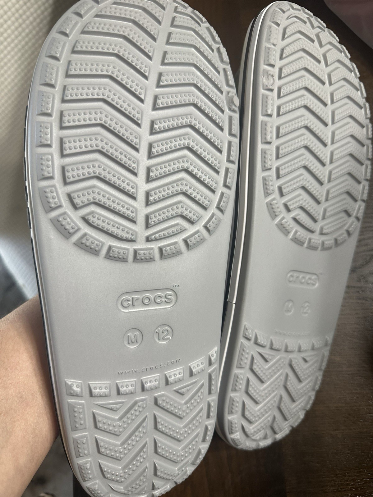 Crocs Bayaband Slide Men’s Sandals Gray Comfort Lightweight Size 12 Synthetic