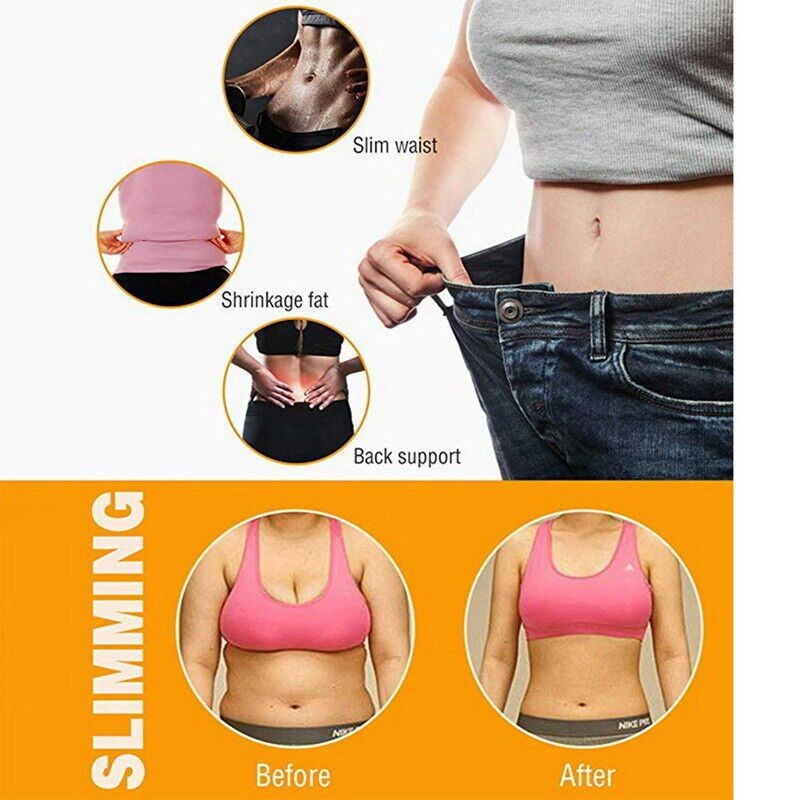 Women Sauna Suit Shirt Sweat Heat Trapping Shapewear Slimmer Body Shaper Vest