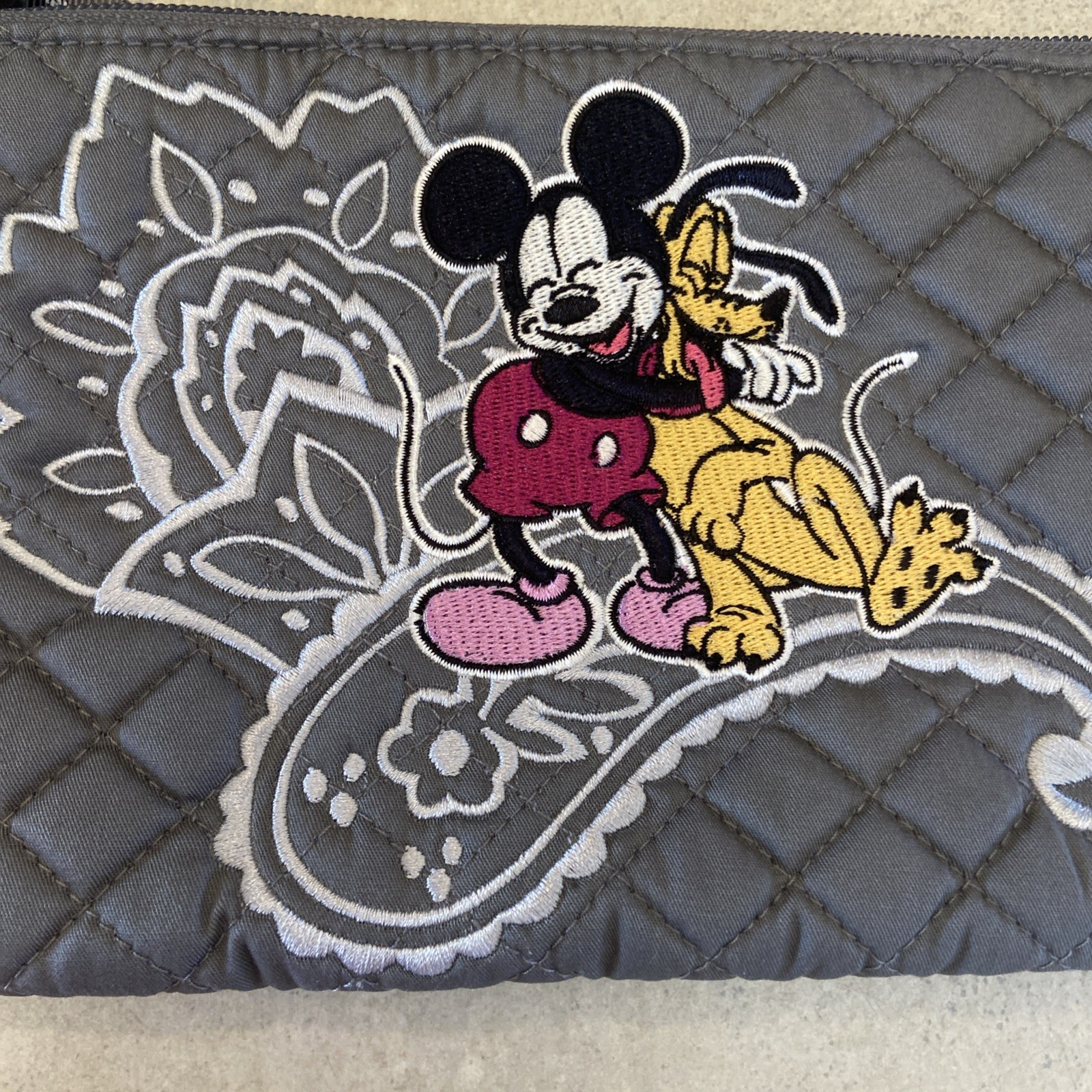 Vera Bradley Disney Mickey and Friends Piccadilly Paisley RFID Wristlet Bag