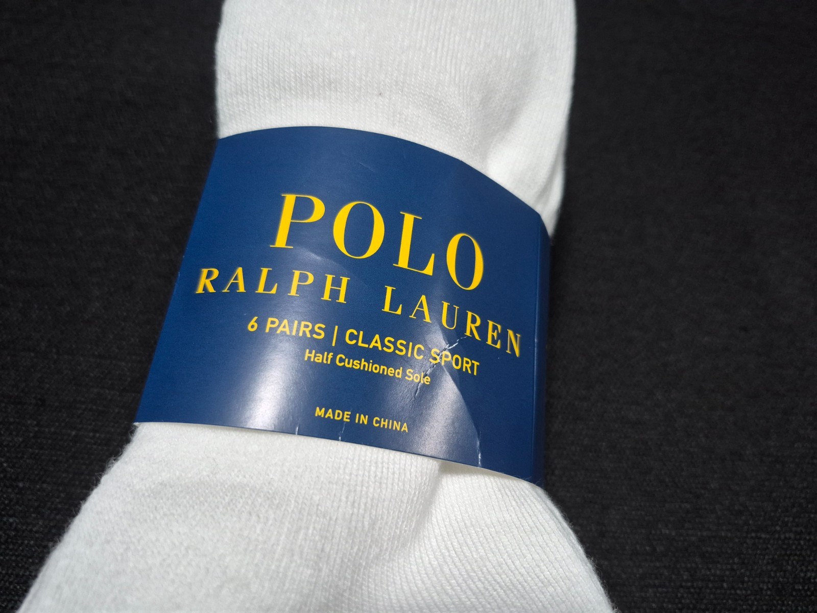Polo Ralph Lauren Mens Quarter Cut Classic Sports Casual- Socks 6 pair SZ 6-12