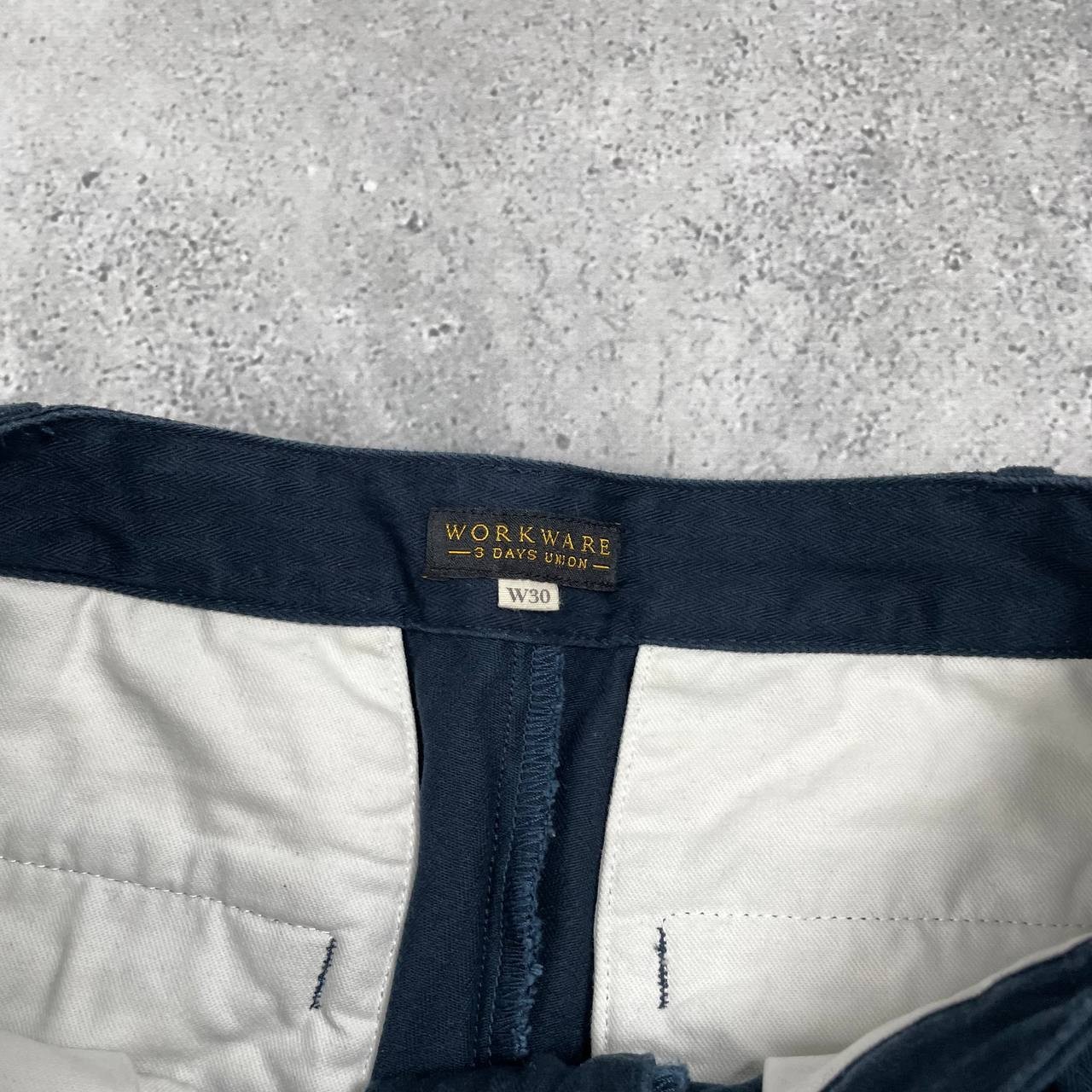 Workware 3 Days Out Heritage HBT Trousers Faded Blue Size W30