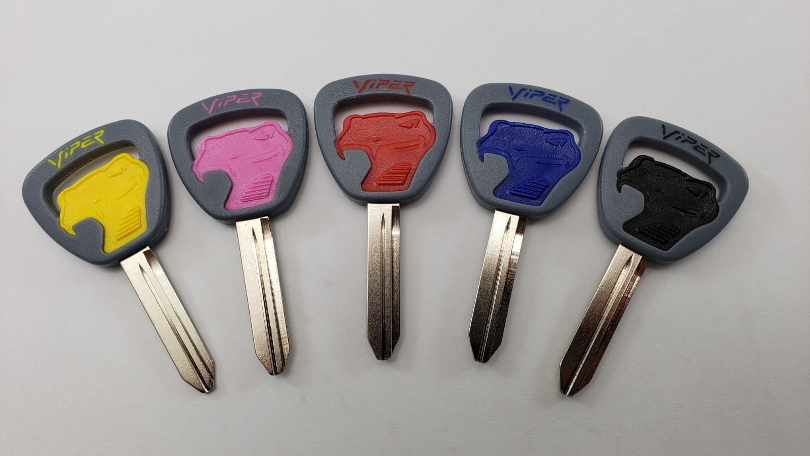 DODGE VIPER FACTORY KEY BLANK SNAKE BLANKS – SNEAKY PETE – RED BLUE BLACK YELLOW