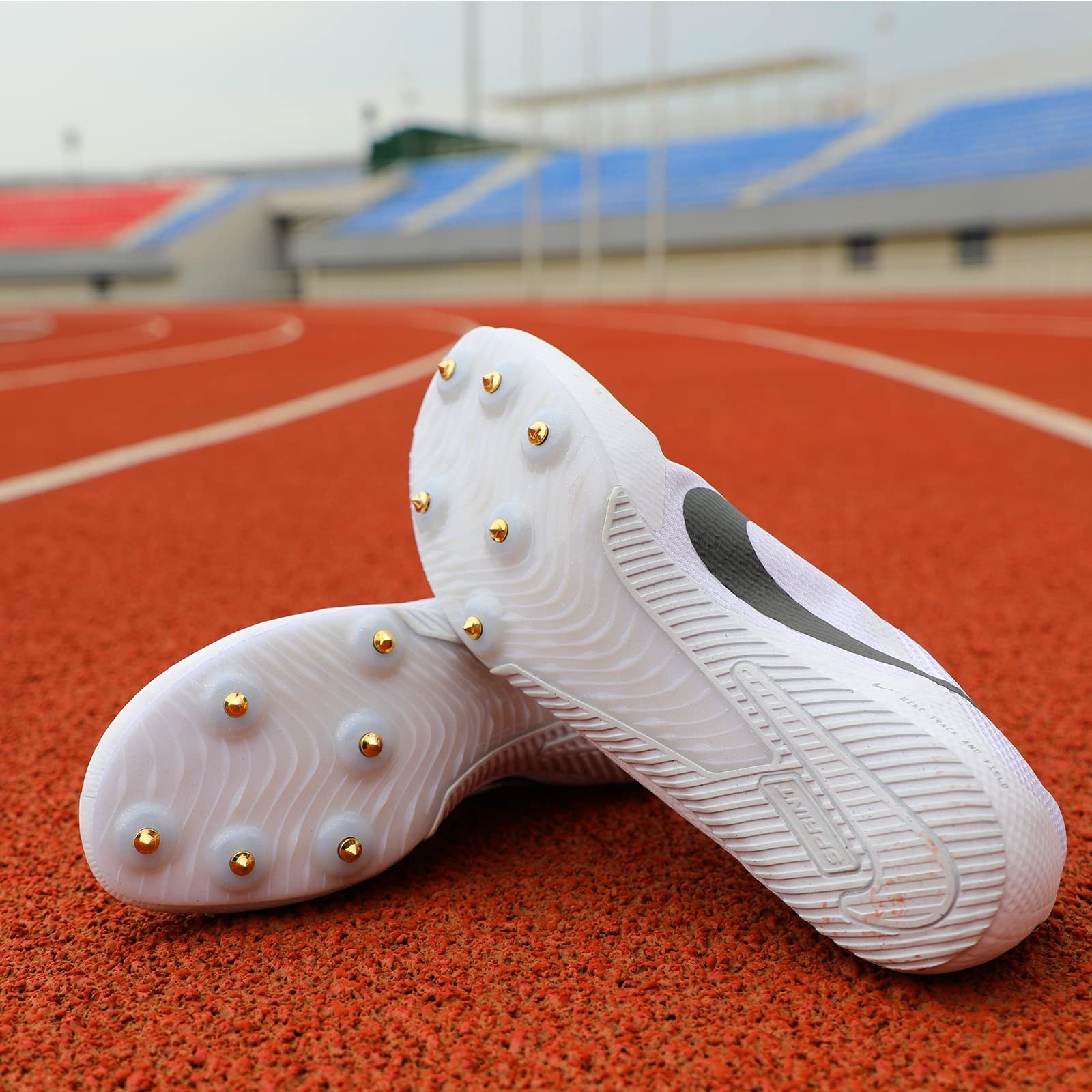 4.8mm 3/16 Inch Track Spikes 50 Pieces Hard Steel Spikes for Track Shoes Trac