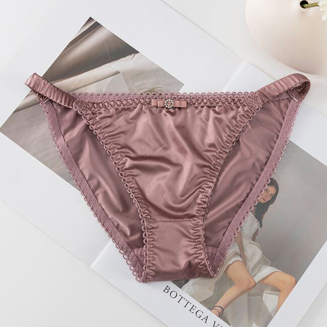 1/5 Pack Lot Womens Sexy Satin Panties Briefs Low Waist String Bikinis Lingeries