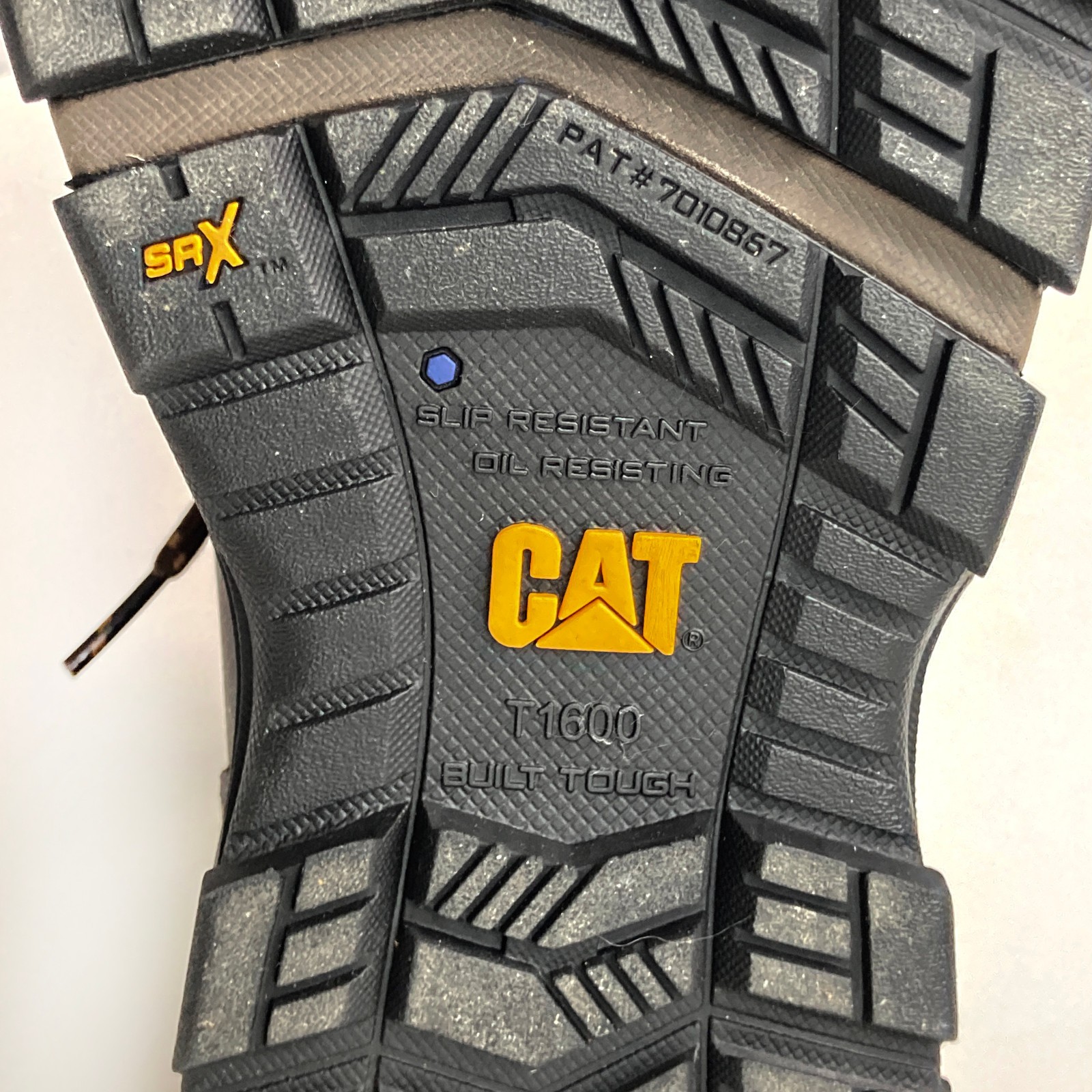 Caterpillar Excavator Boots sz 9 WIDE Dk Brown P91340 Slip Resistant *NWOB*