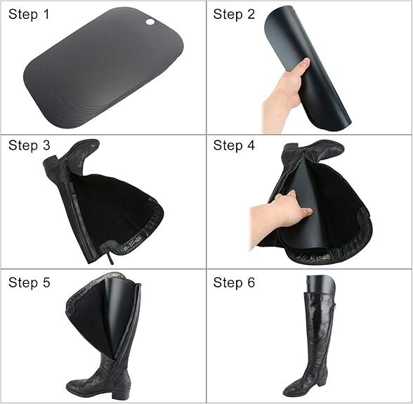 20 Pack 10 Pairs Boot Shaper Form Inserts Boots Tall Support for Women or Men