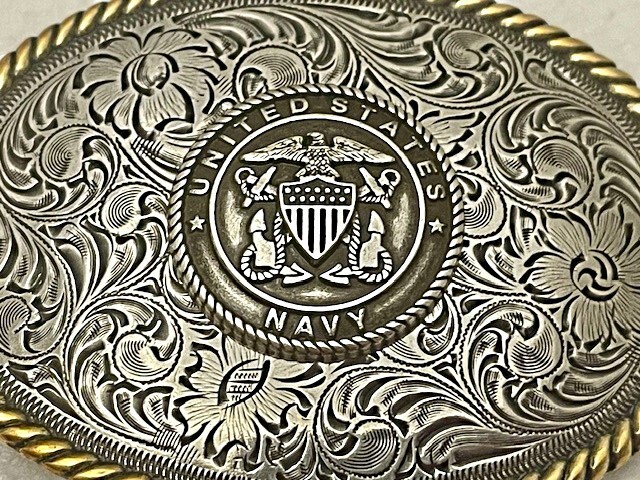 United States Navy Western Style Buckle