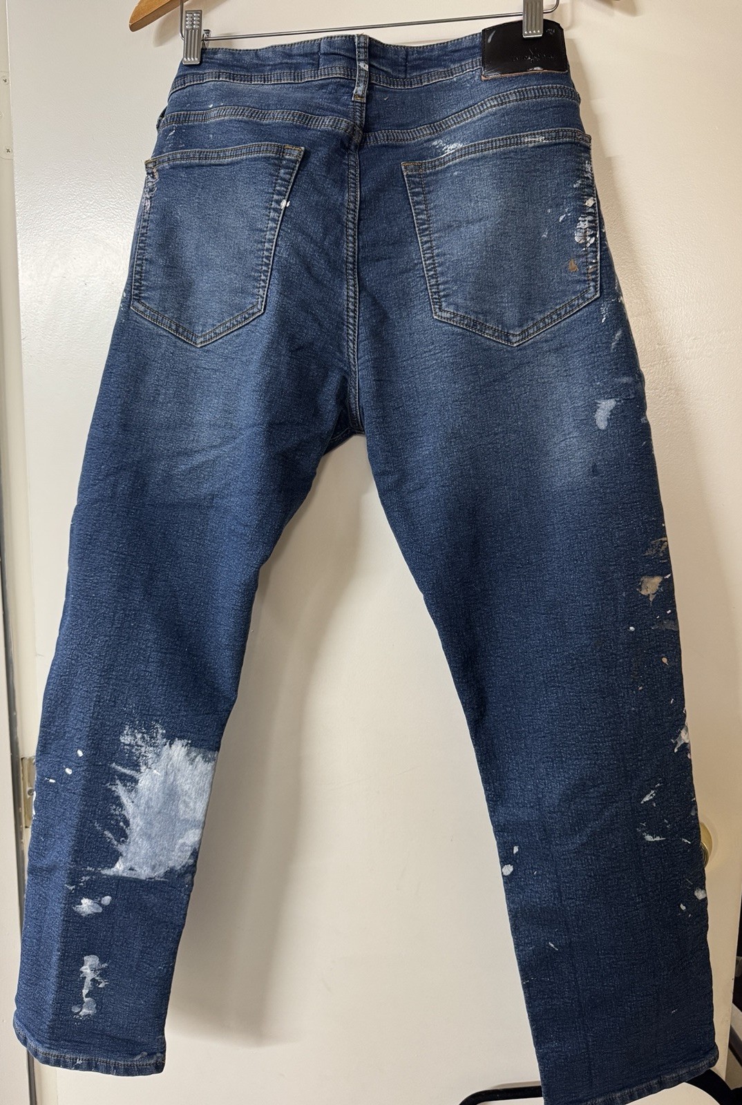 Connecticut Originals Canaan Slim Jeans 36×30 Stretch AS-IS Heavy Paint Stain