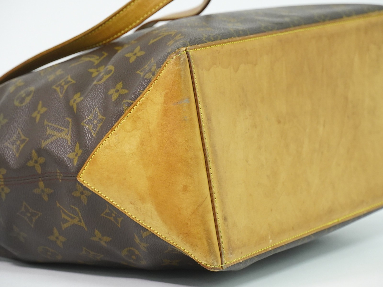Louis Vuitton Cabas Mezzo M51151 Monogram Canvas Shoulder Tote Bag Brown