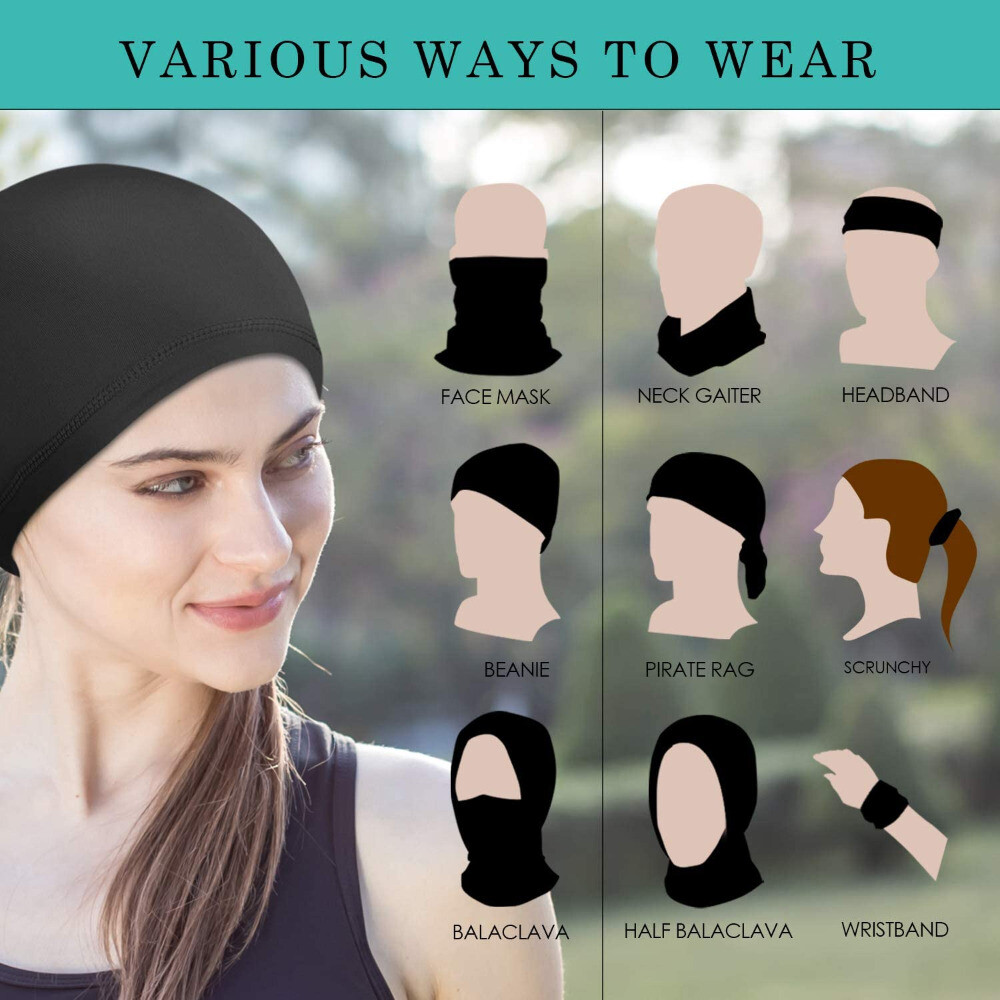 Summer Face Mask Cover Neck Gaiter Bandana Beanie Balaclava Skull Hat Tube Scarf
