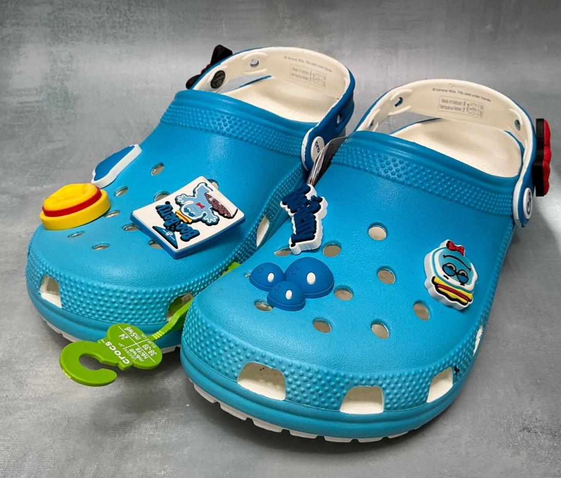 Crocs Boo Berry Cereal Classic Clogs W/8 M/6 NWT