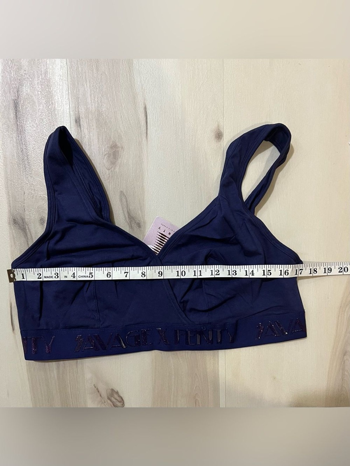 Savage X Fenty NWT Plus Women 3X Vaporwave Forever Savage Bralette in Navy Blue