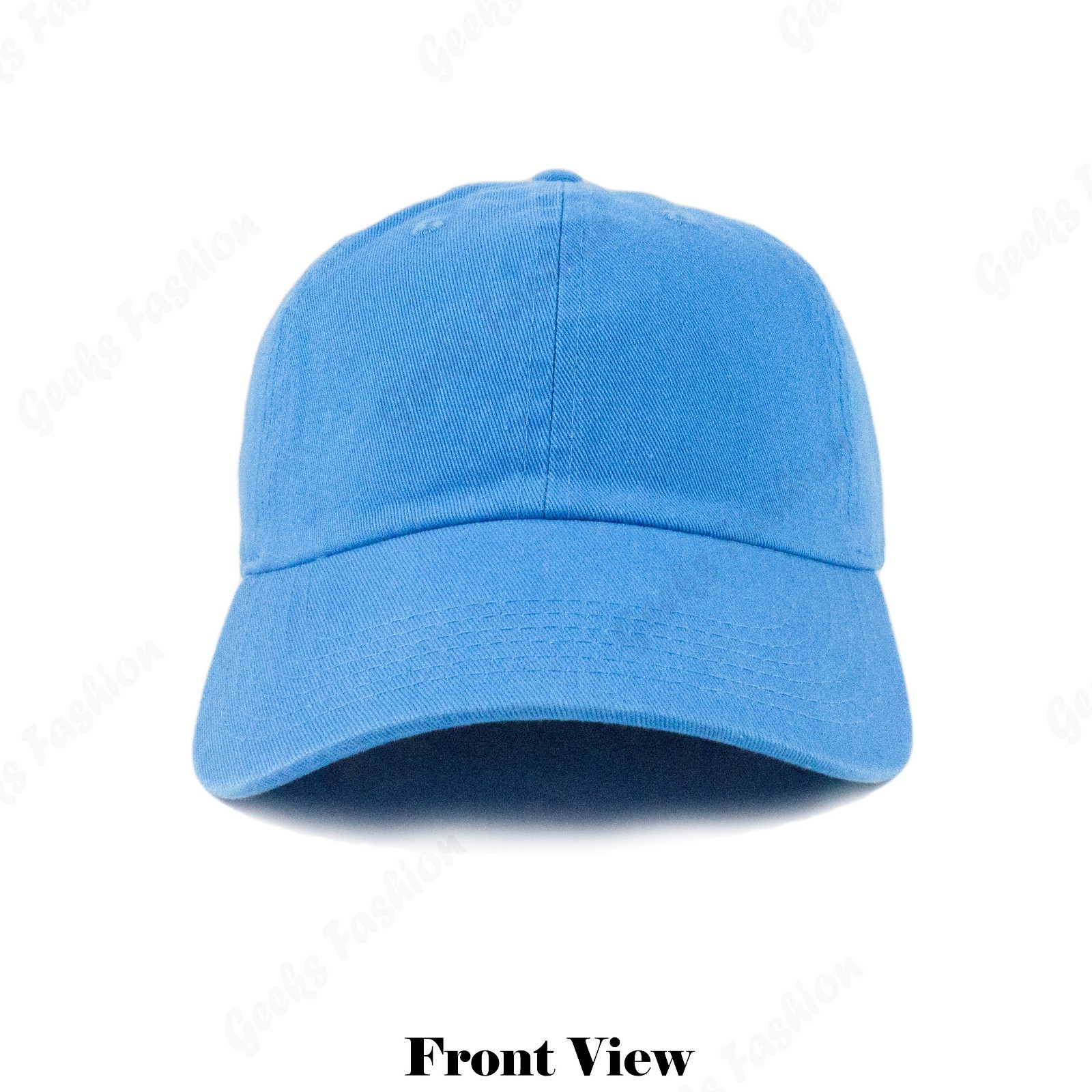 Plain Adjustable Military Solid Washed Cotton Polo Style Baseball Cap Caps Hat