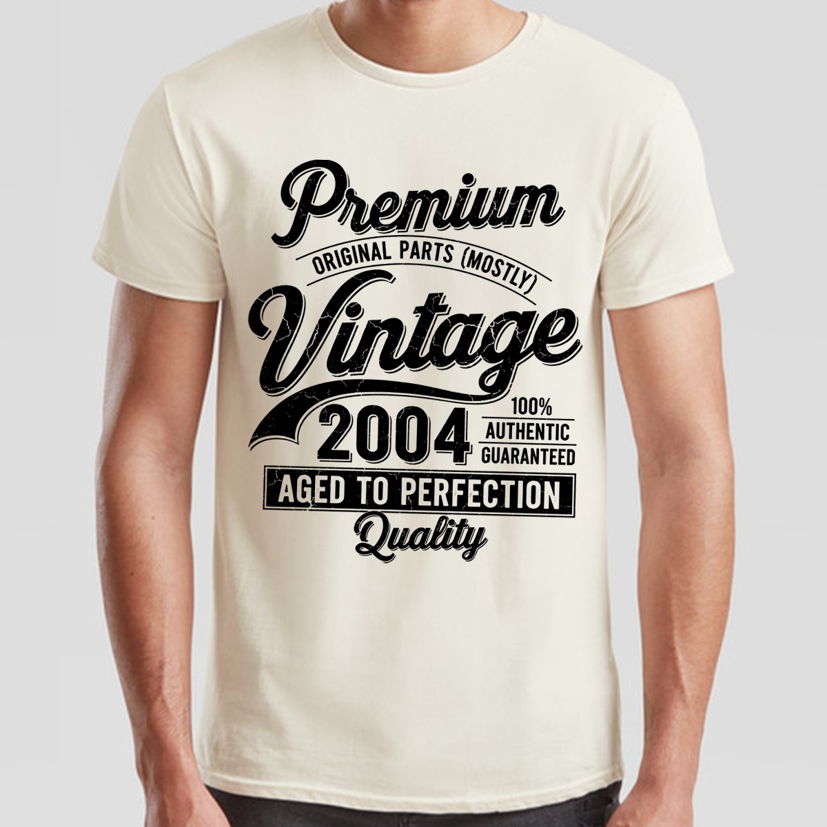 Premium Original Parts Mostly Vintage 2004 Classic 22nd Birthday Mens T-Shirt