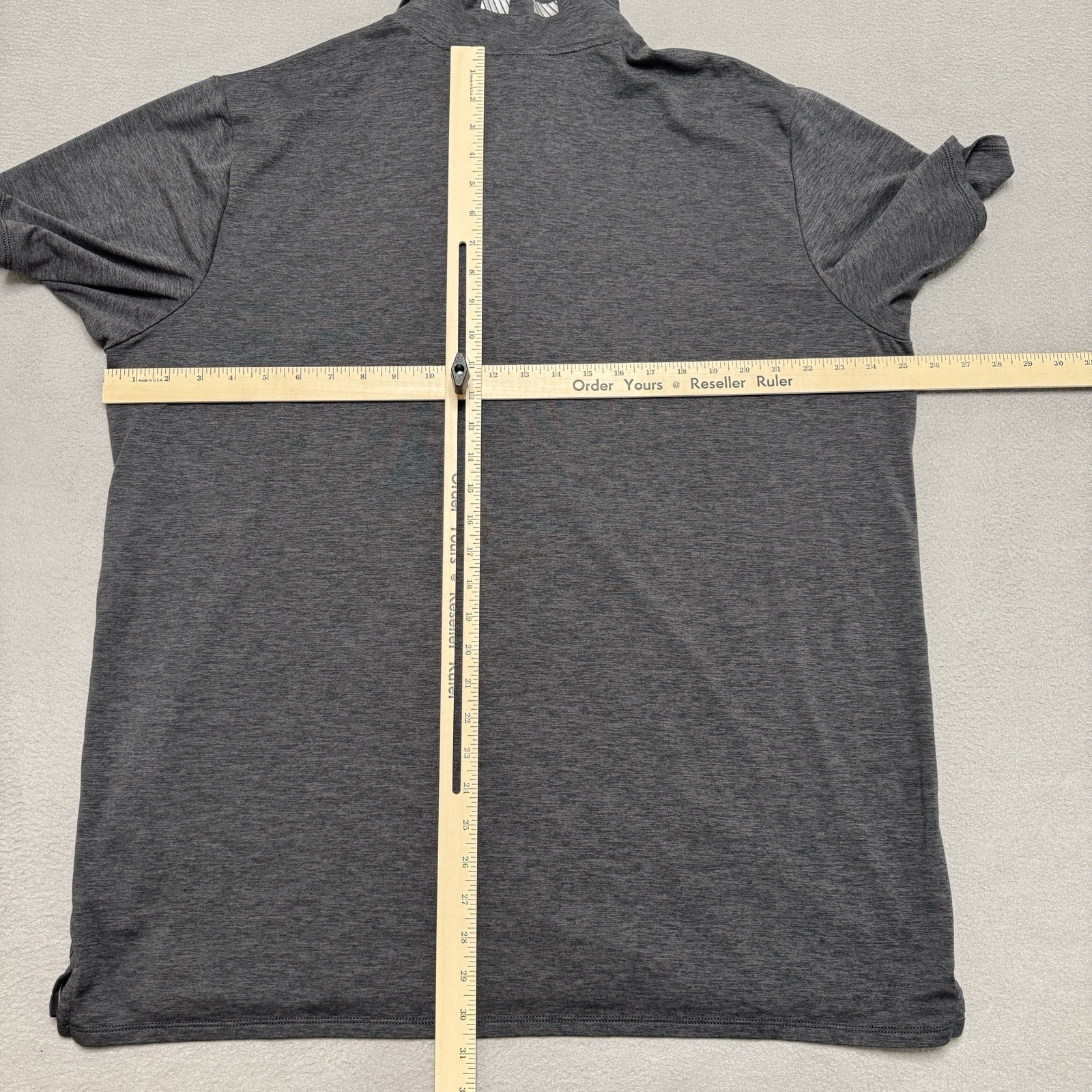 Truewerk EDO Polo Shirt Mens XXL Gray Workwear Tech Performance Stretch