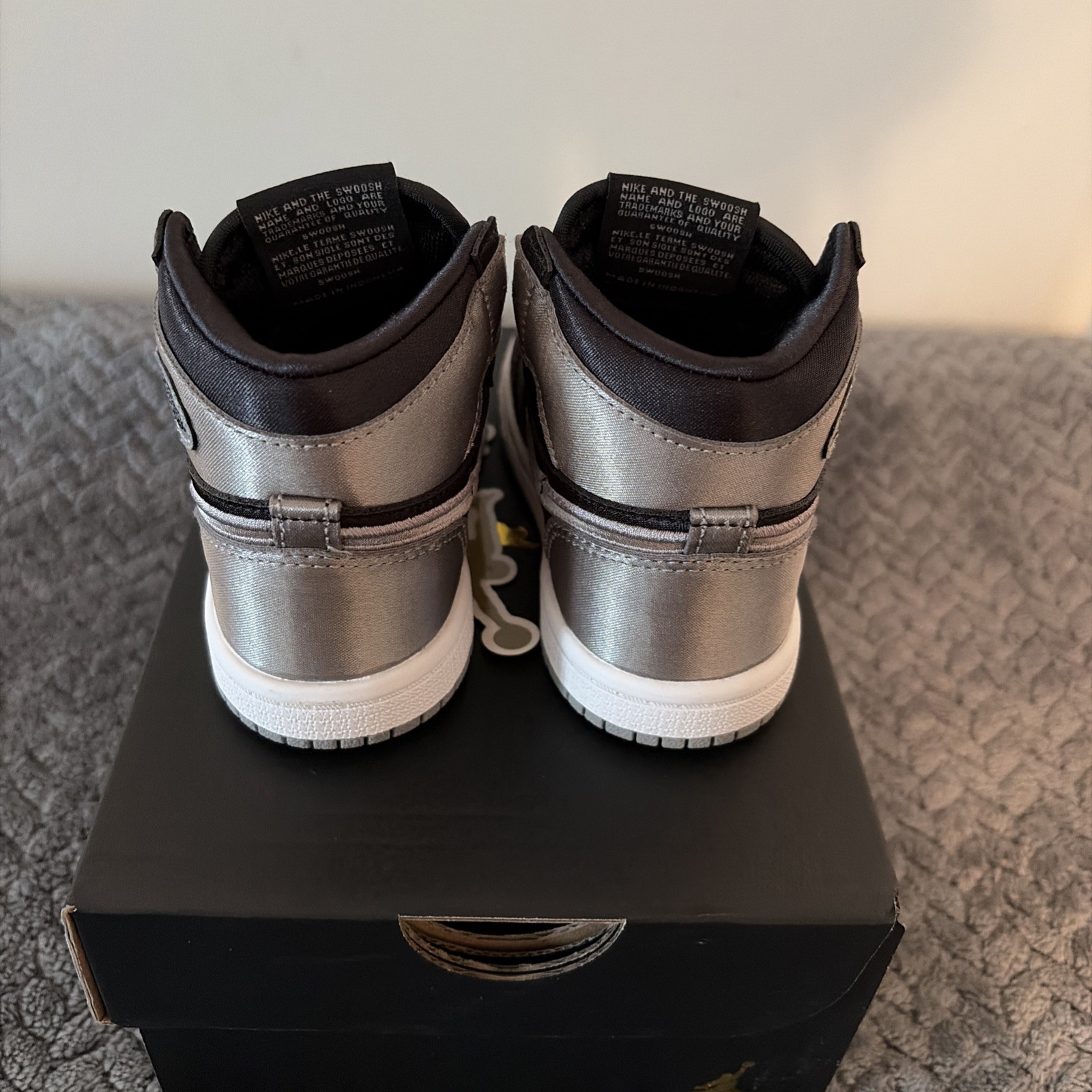 Toddler’s Jordan 1 Retro High OG (TD) Satin Shadow Size 7C Athletic Casual NWB