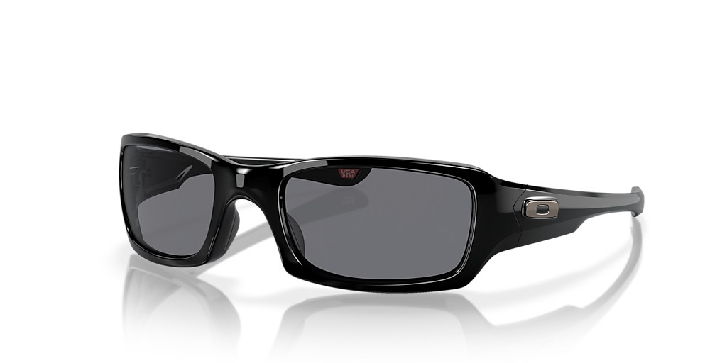 Oakley Fives Squared Polished Black/Grey 54 mm Sunglasses OO9238-0454
