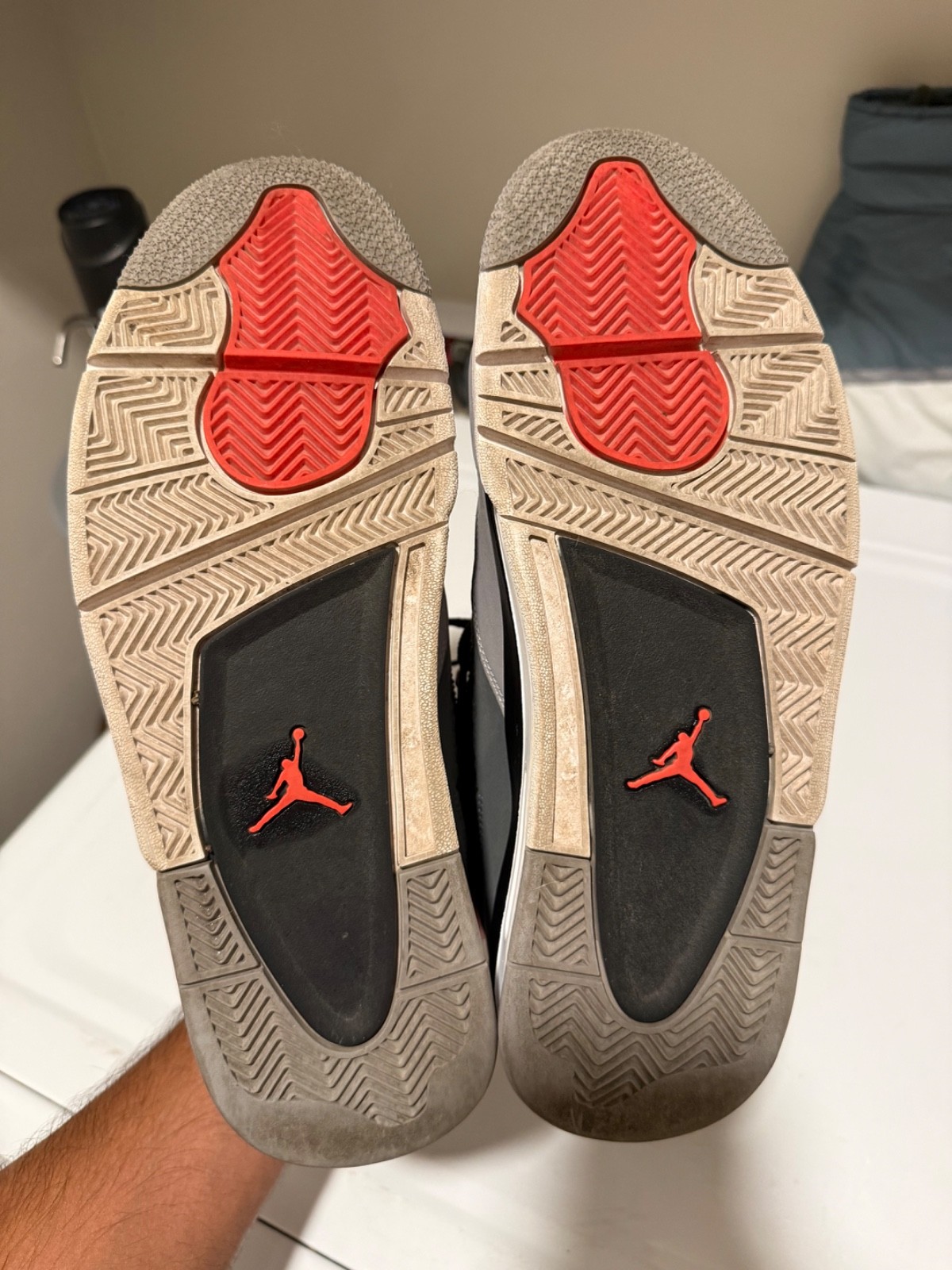 mens nike air jordan 3 size 10.5 infrared grey