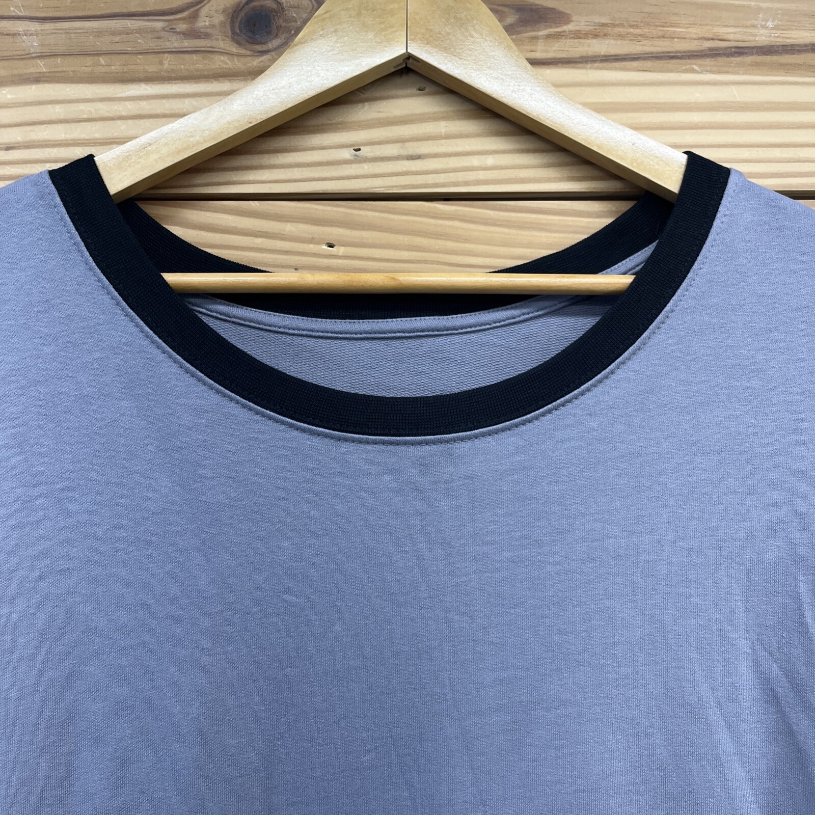 Seed to Style Dress Womens Large Organic Cotton Gray Black LS Minimalist B186