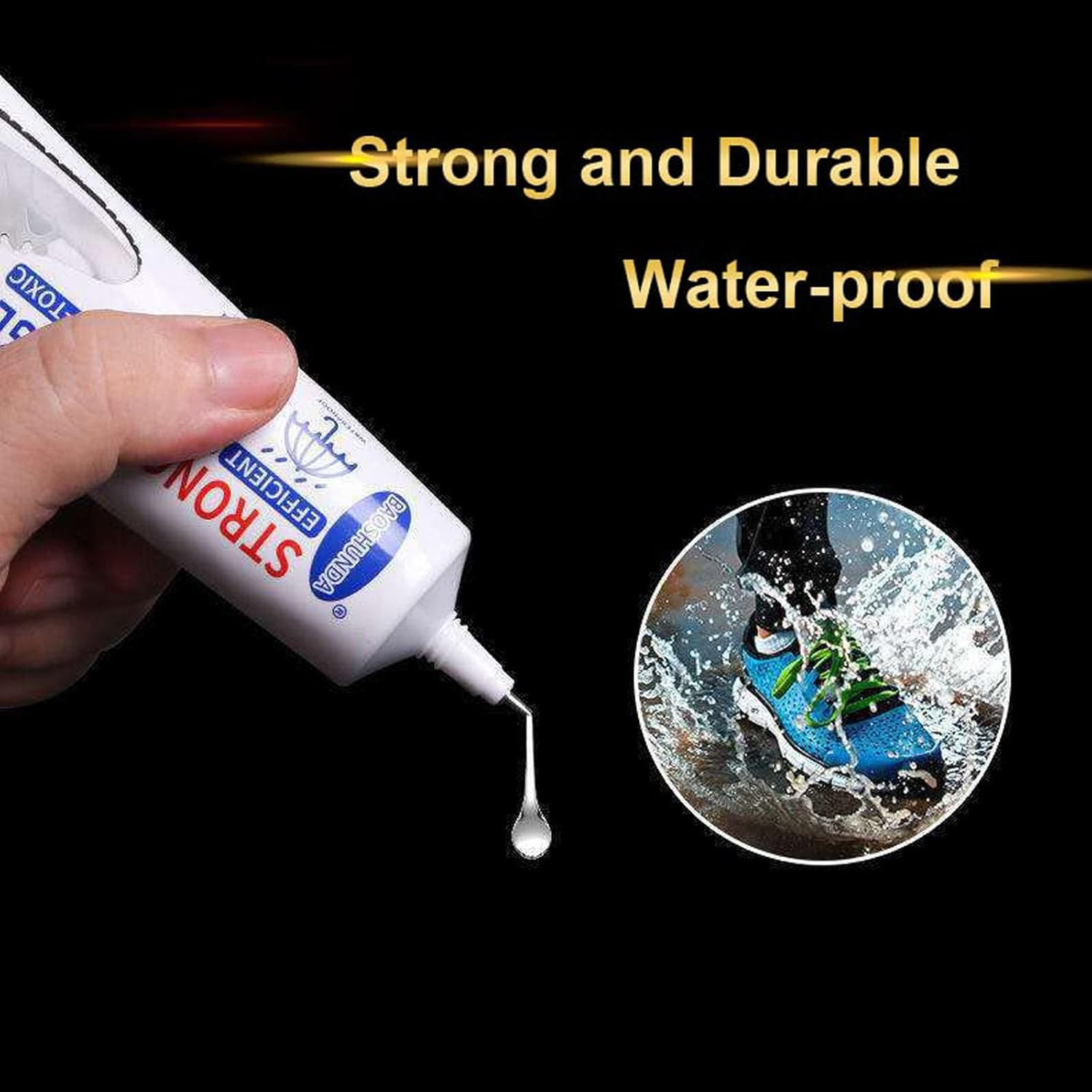 Shoes Glue Super Strong Adhesive Clear Repair Sole for Sneakers, Transparent Sea