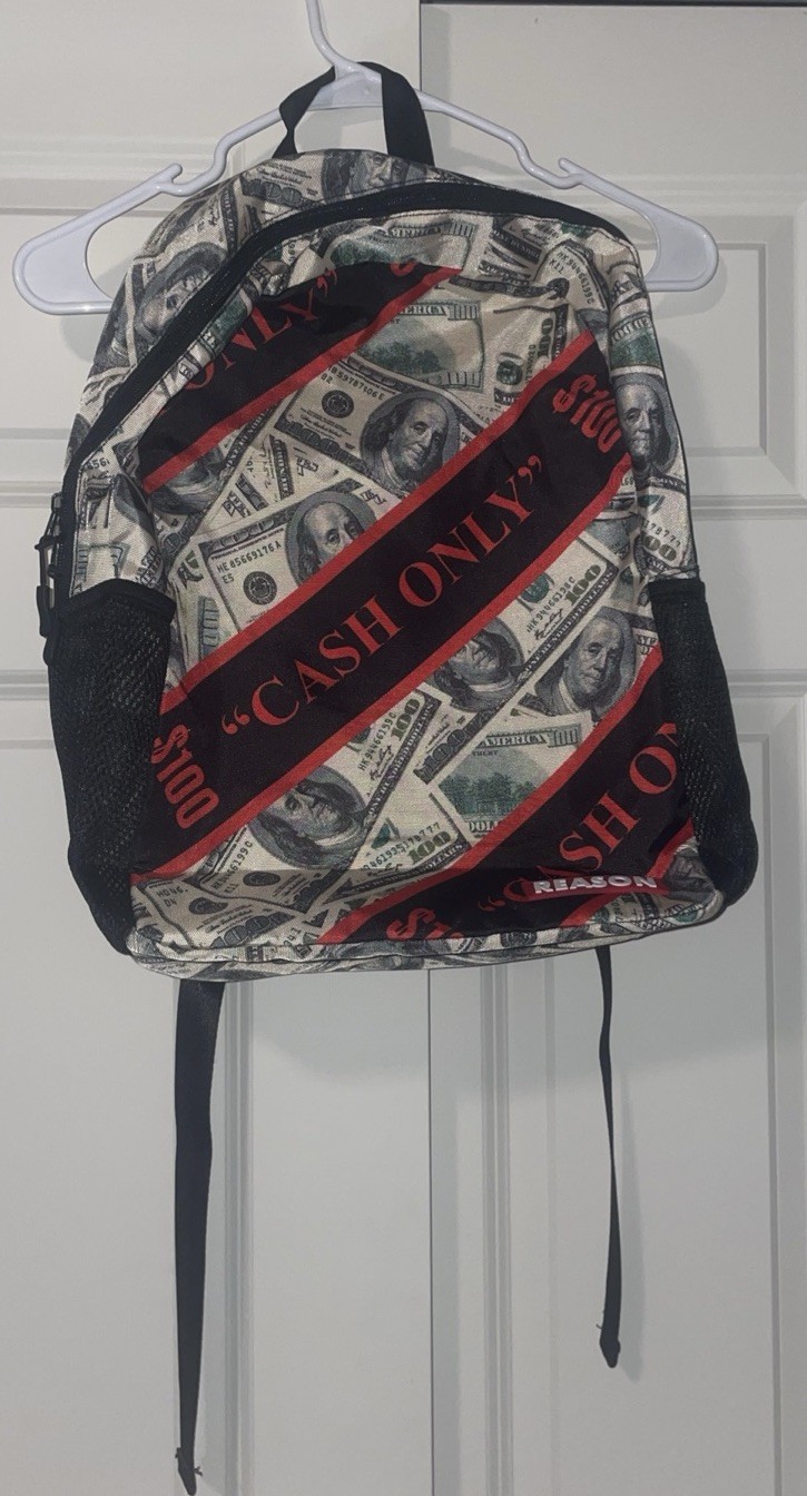 Cash Only Backpack Money Back Pack