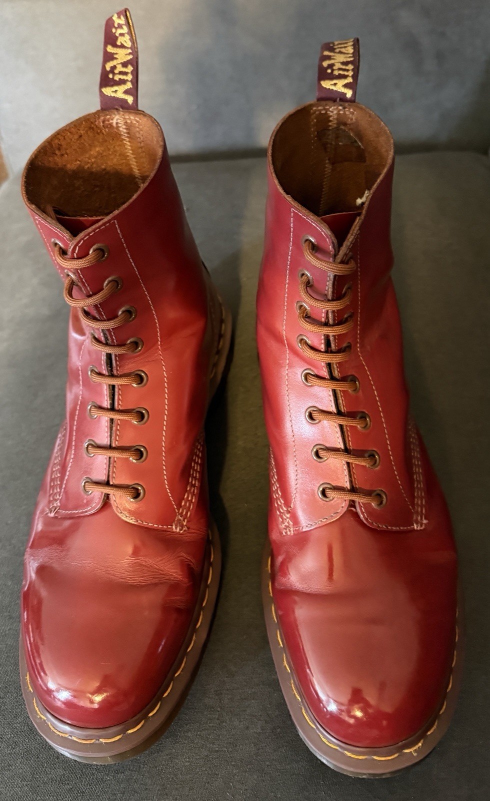 Dr. Martens Modern Vintage Made In England 1460 Red US 13, UK 12. MIE!!