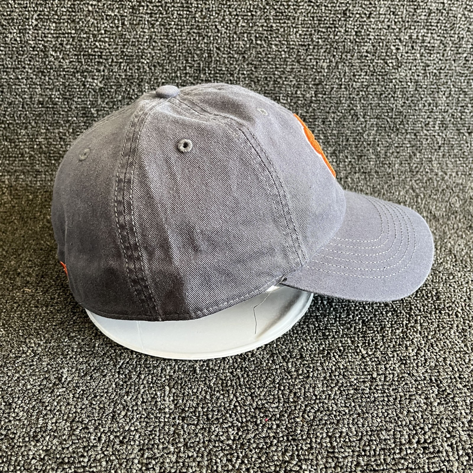 ’47 Brand Clemson Tigers Baseball Cap Strapback Grey Orange Paw Print One Size N