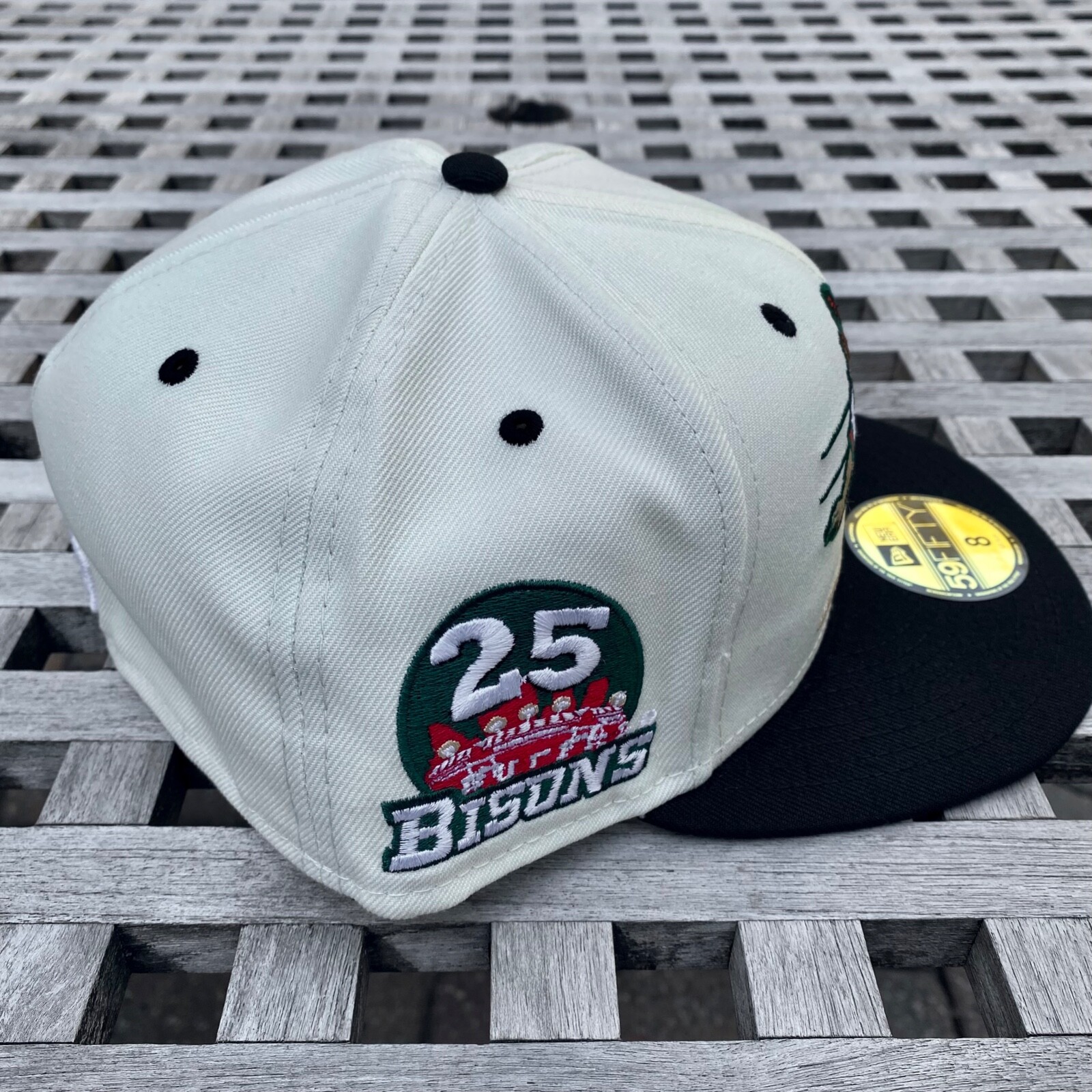 Buffalo Bisons Big Logo 25 Patch New Era 59FIFTY 2 Tone Fitted Hat Club 8