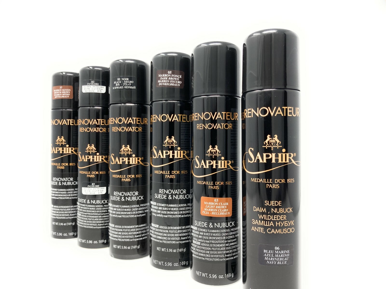 Saphir Medaille d’Or Nubuck, Suede Renovateur Spray – 6 colors