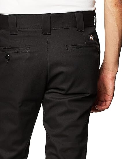 Dickies Men’s Slim Skinny Fit Twill Work Pant, Black