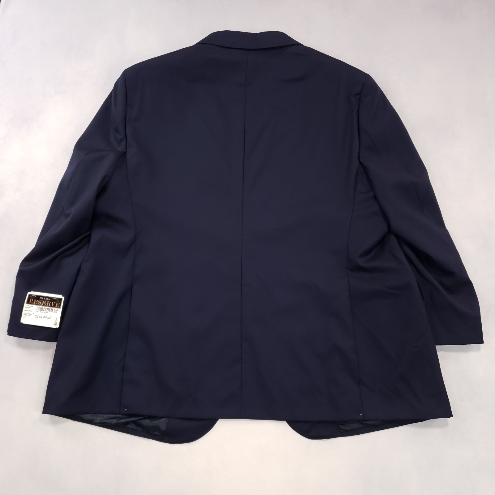 Jos A Bank Reserve Vitale Barberis Suit Jacket Mens 52R Navy Wool Two Button NEW