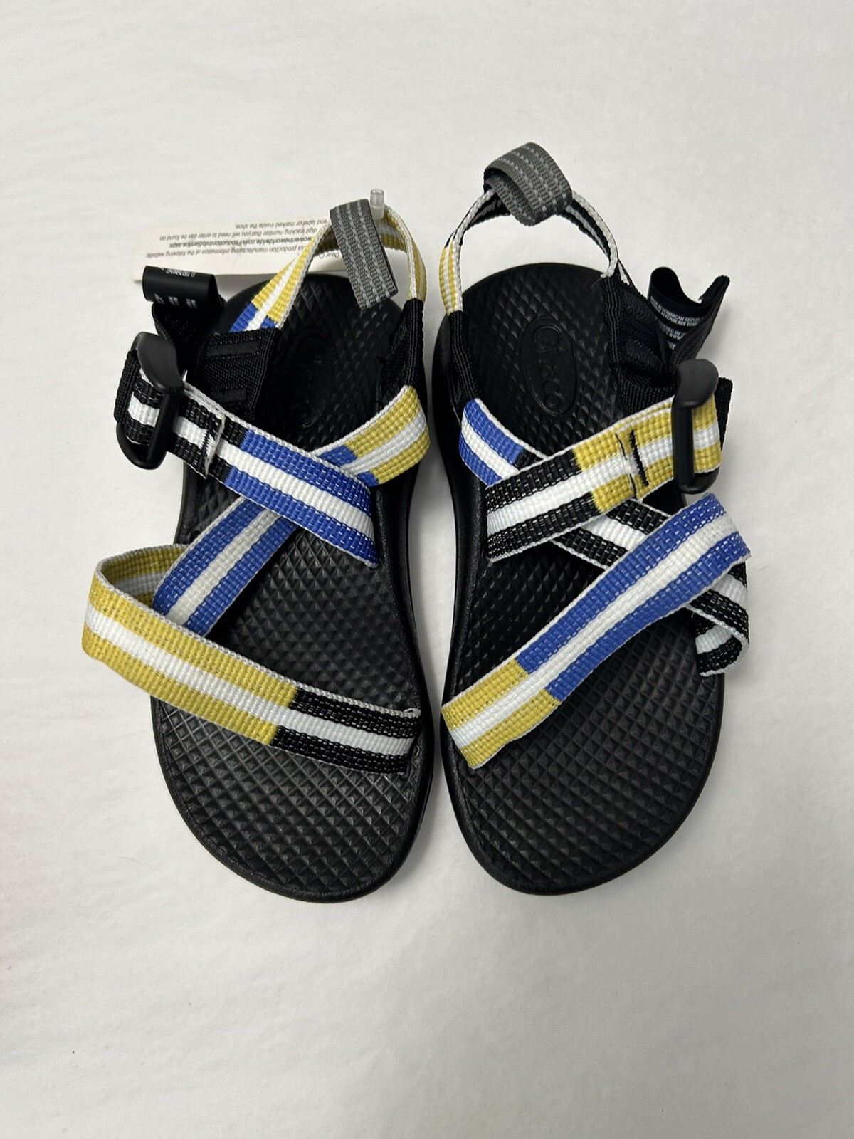 New Chaco Z1 Ecotread Unisex Kid’s Sport Sandals blue Yellow size Youth 10M