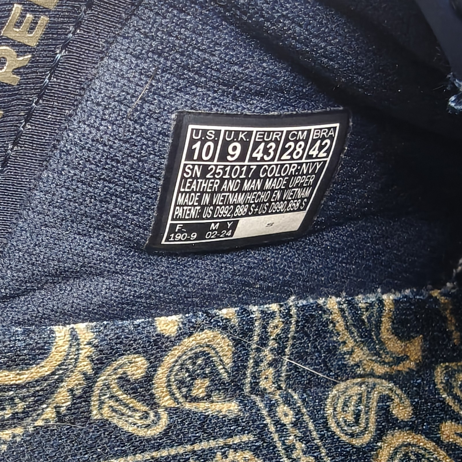 Skechers x Snoop Dogg Snoop One Double G Slip-Ins Size 10 Navy Gold